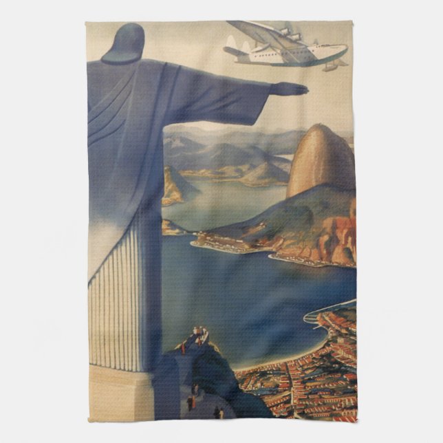 Christ the Redeemer Statue, Rio De Janeiro, Brazil Towel (Vertical)