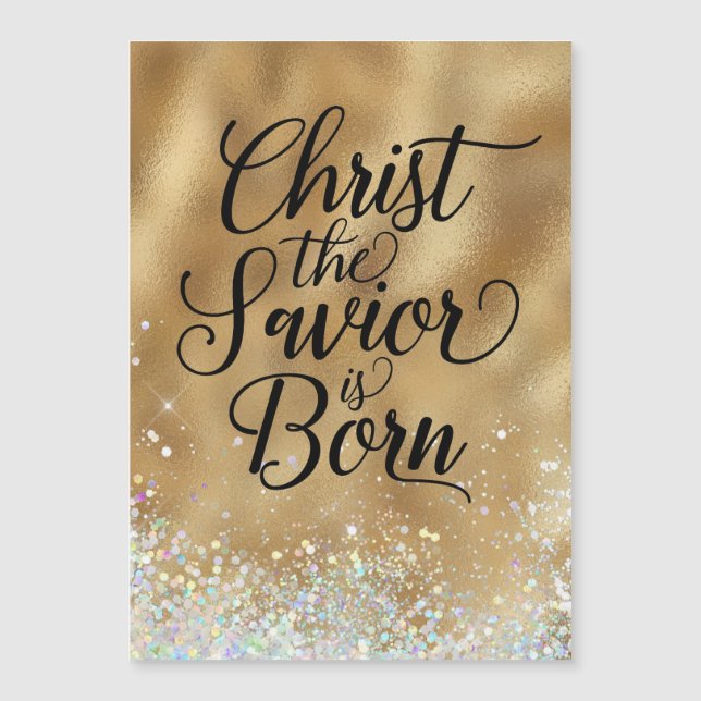 Christ the Savior is born Christian Christmas (Front)