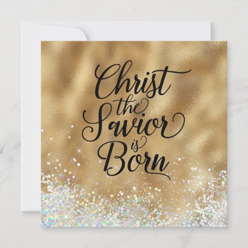 Christ the Savior is born Christian Christmas