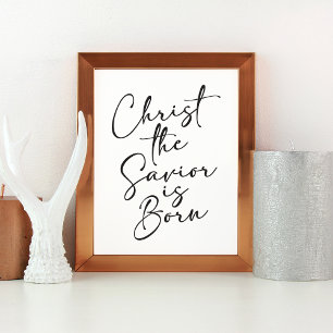 Christ the Savior is Born Christmas Art Print