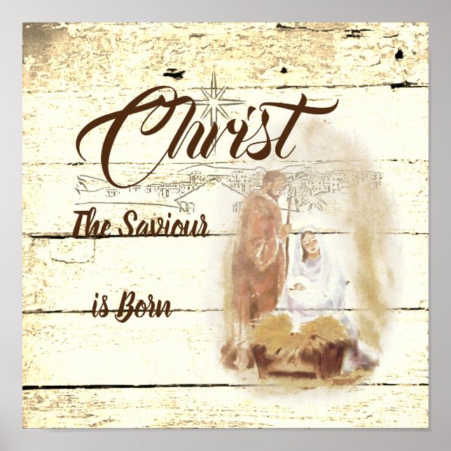 Christ the Savior is born  Poster (Front)