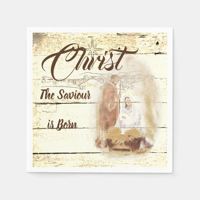 Christ the Saviour is born  Napkins (Front)