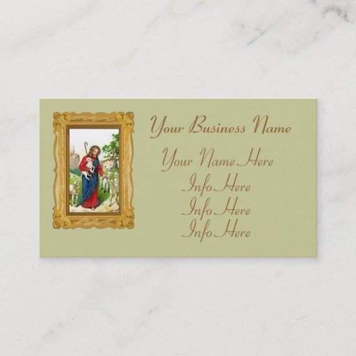Customizable Christ The Shepherd Business Card