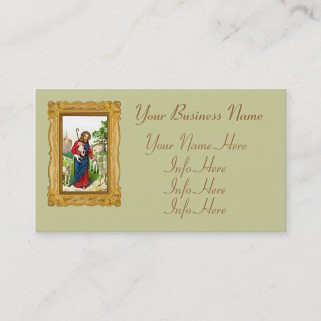 Christ The Shepherd Business Card (Front)