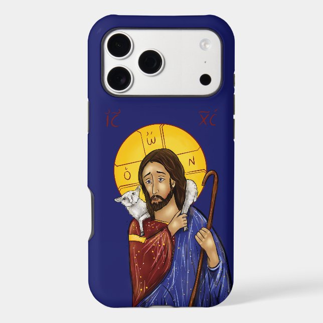 Christ the Shepherd  iPhone case - multiple sizes (Back)