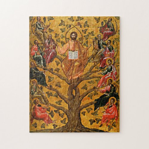 Christ the True Vine Orthodox Byzantine Icon Jigsaw Puzzle