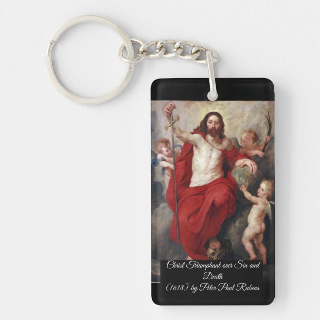 Christ Triumphant over death Keychain (Front)