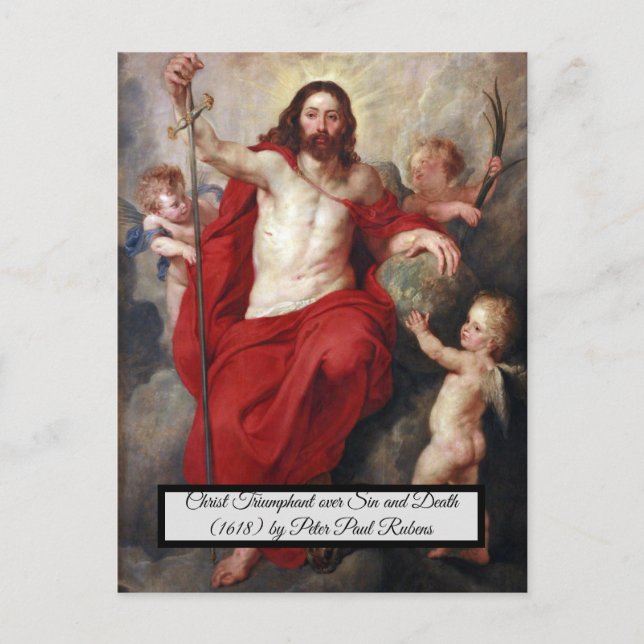 Christ Triumphant over death Postcard (Front)
