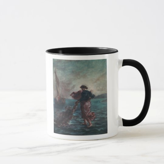 Christ walking on water mug