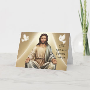 Christ was Born Holiday Card