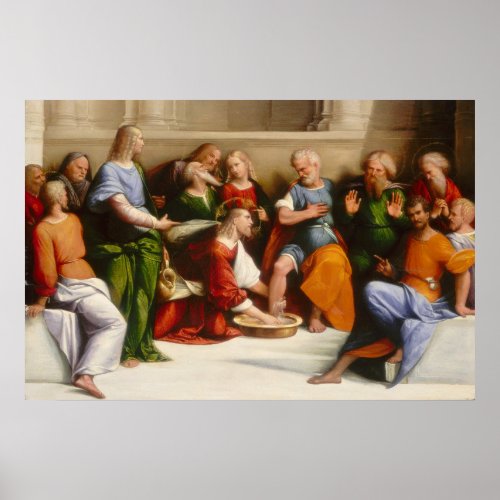 Christ Washing Feet _ Garofalo Fine Art Poster