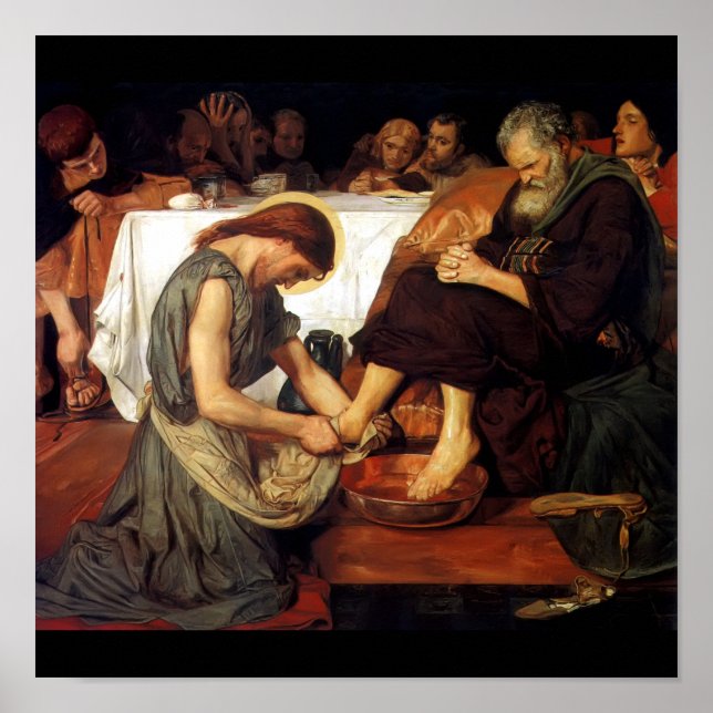 Christ Washing Peter's Feet Poster (Front)