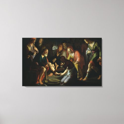 Christ Washing the Disciples Feet 1623 Canvas Print