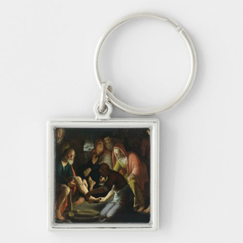 Christ Washing the Disciples Feet 1623 Keychain