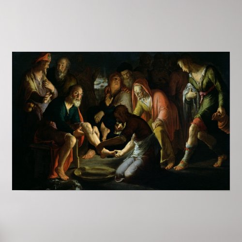 Christ Washing the Disciples Feet 1623 Poster