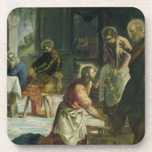Christ Washing the Disciples' Feet, c.1547 Drink Coaster