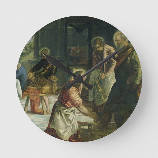 Christ Washing the Disciples' Feet, c.1547 Round Clock (Front)