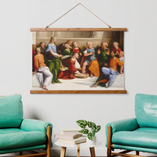 Christ Washing the Disciples Feet Garofalo  Hanging Tapestry