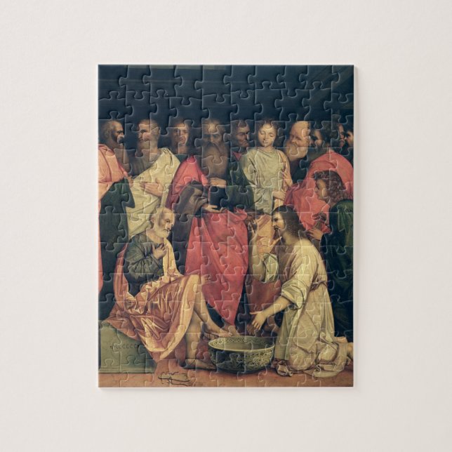 Christ Washing the Disciples' Feet Jigsaw Puzzle (Vertical)