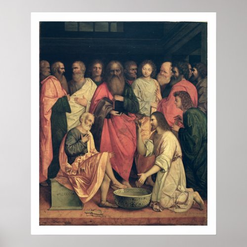 Christ Washing the Disciples Feet Poster