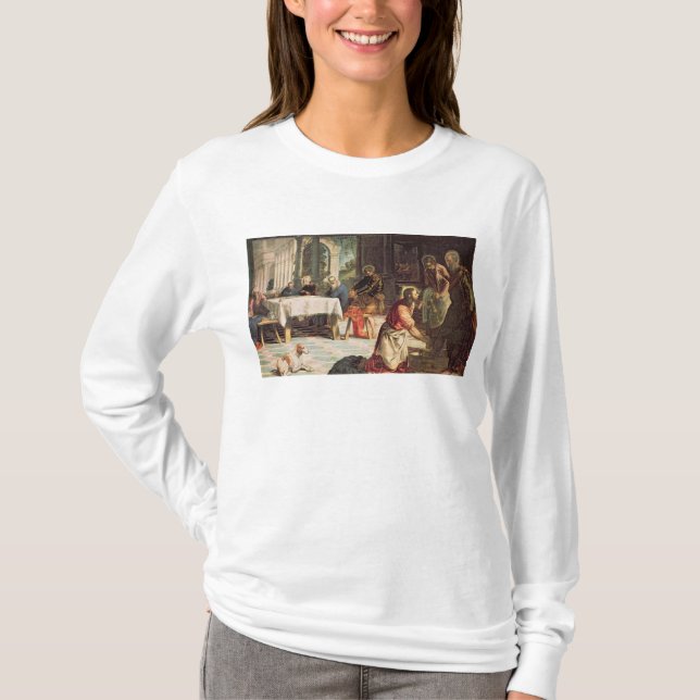 Christ Washing the Feet of the Disciples 2 T-Shirt (Front)