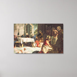 Christ Washing the Feet of the Disciples Canvas Print