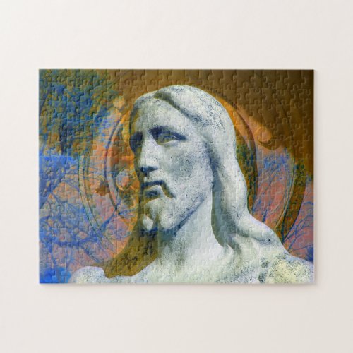 Christ With Halo  calming challenge puzzle