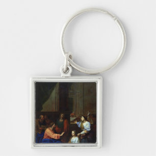 Christ with Martha and Mary Keychain