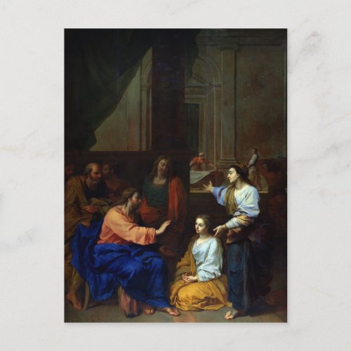 Christ with Martha and Mary Postcard
