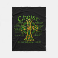 Christ With Me Celtic Cross St. Patrick Breastplat