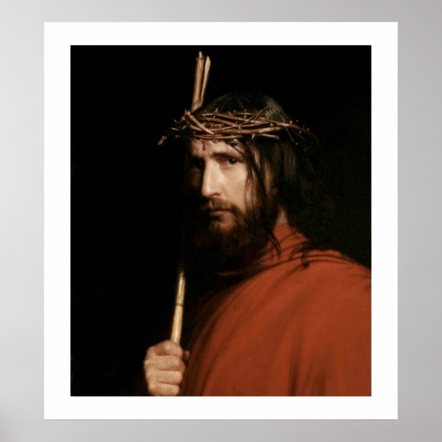 Christ with Thorns by Carl Bloch. Fine Art Print (Front)