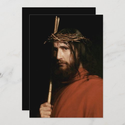 Christ with Thorns Fine Art Easter Religious Card