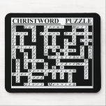 CHRIST-Word Puzzle Mouse Pad<br><div class="desc">a great conversation piece, a smart gift for your Christian friend/relative!</div>