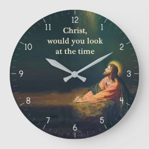 Christ would you look at the Time Funny Large Clock