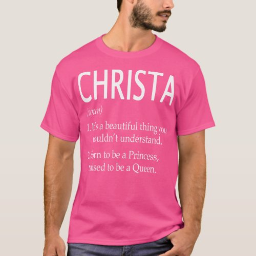 Christa Name Gift 123 T_Shirt