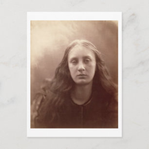 Christabel, portrait of May Prinsep, c.1867 (sepia Postcard
