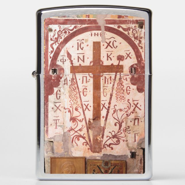 Christain Cross Artwork Zippo Lighter (Front)
