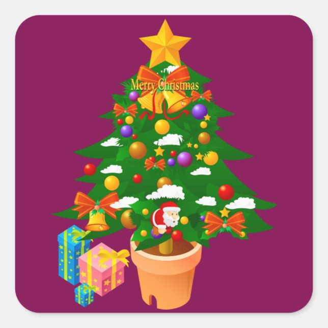  Christams tree Sticker (Front)