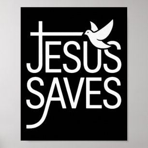 Christan Jesus Saves Premium Poster