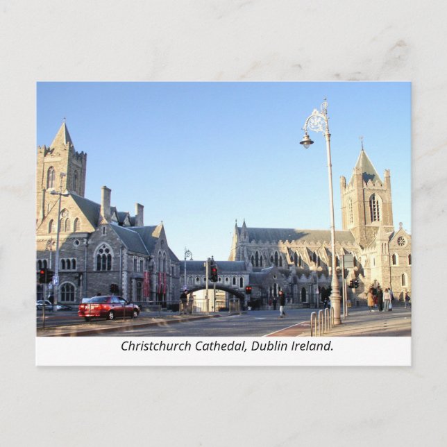 Christchurch Cathedral, Dublin Ireland Holiday Postcard (Front)