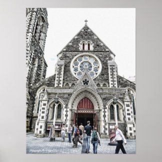 ChristChurch Cathedral, New Zealand Poster