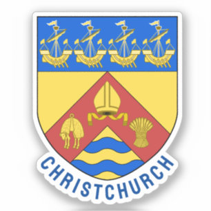 Christchurch coat of arms, NZ Sticker