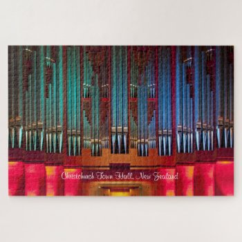 Christchurch Colourful Pipe Organ Puzzle by organs at Zazzle