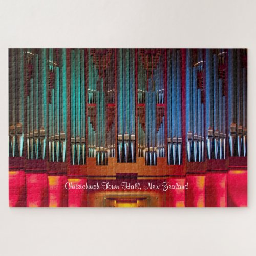 Christchurch colourful pipe organ puzzle