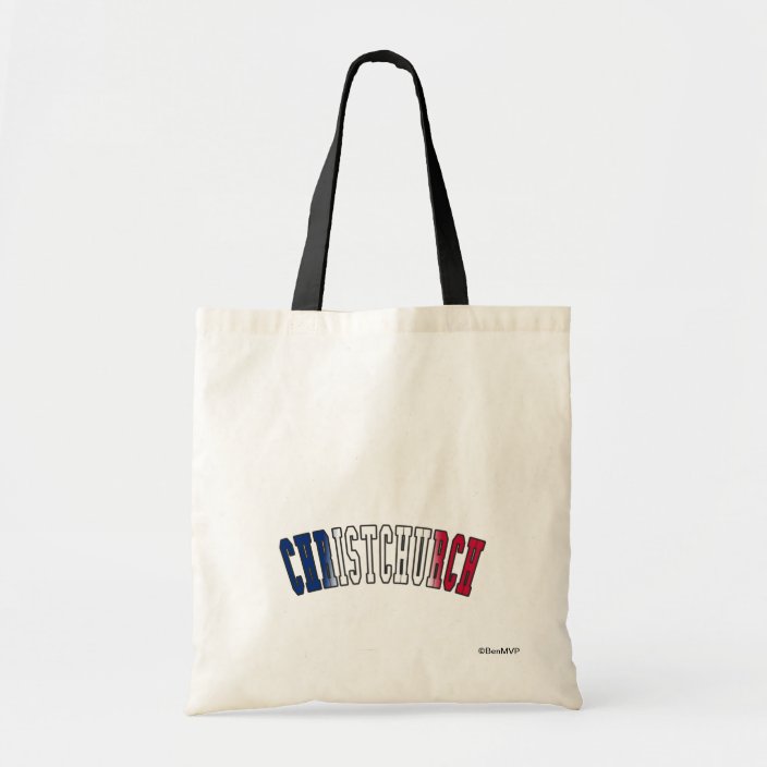 Christchurch in New Zealand National Flag Colors Canvas Bag