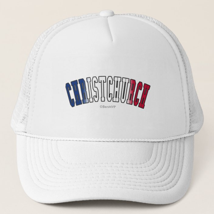Christchurch in New Zealand National Flag Colors Trucker Hat