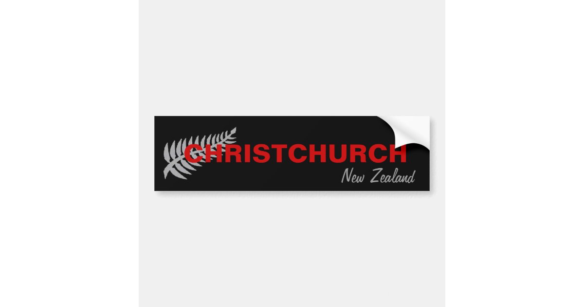 CHRISTCHURCH, NEW ZEALAND BUMPER STICKER