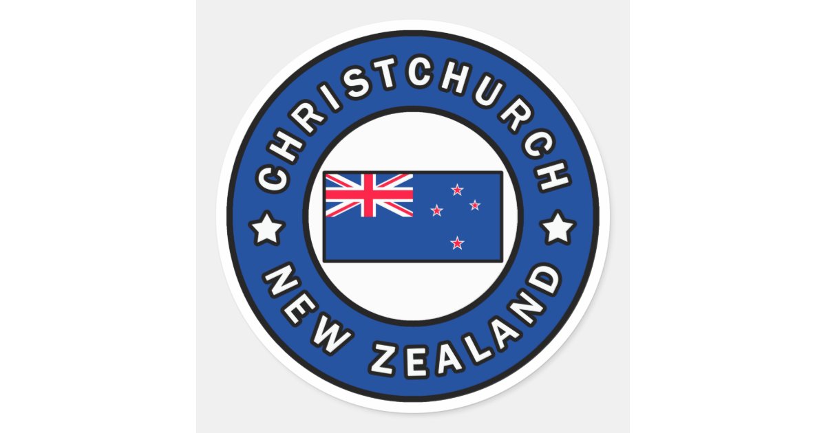 Christchurch New Zealand Classic Round Sticker | Zazzle