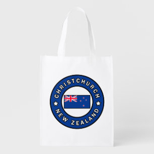 Christchurch New Zealand Grocery Bag