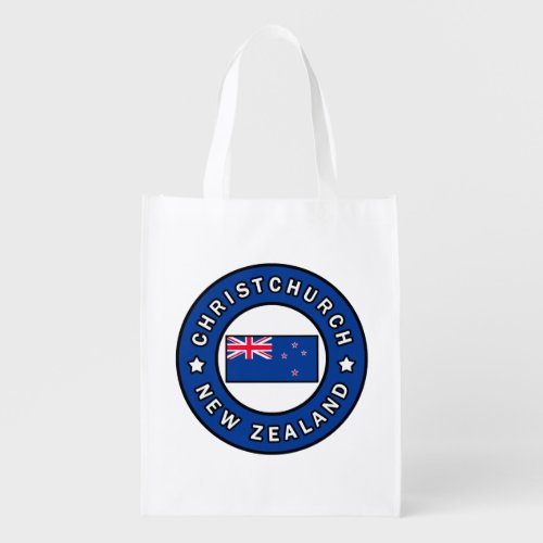 Christchurch New Zealand Grocery Bag